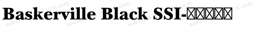 Baskerville Black SSI字体转换